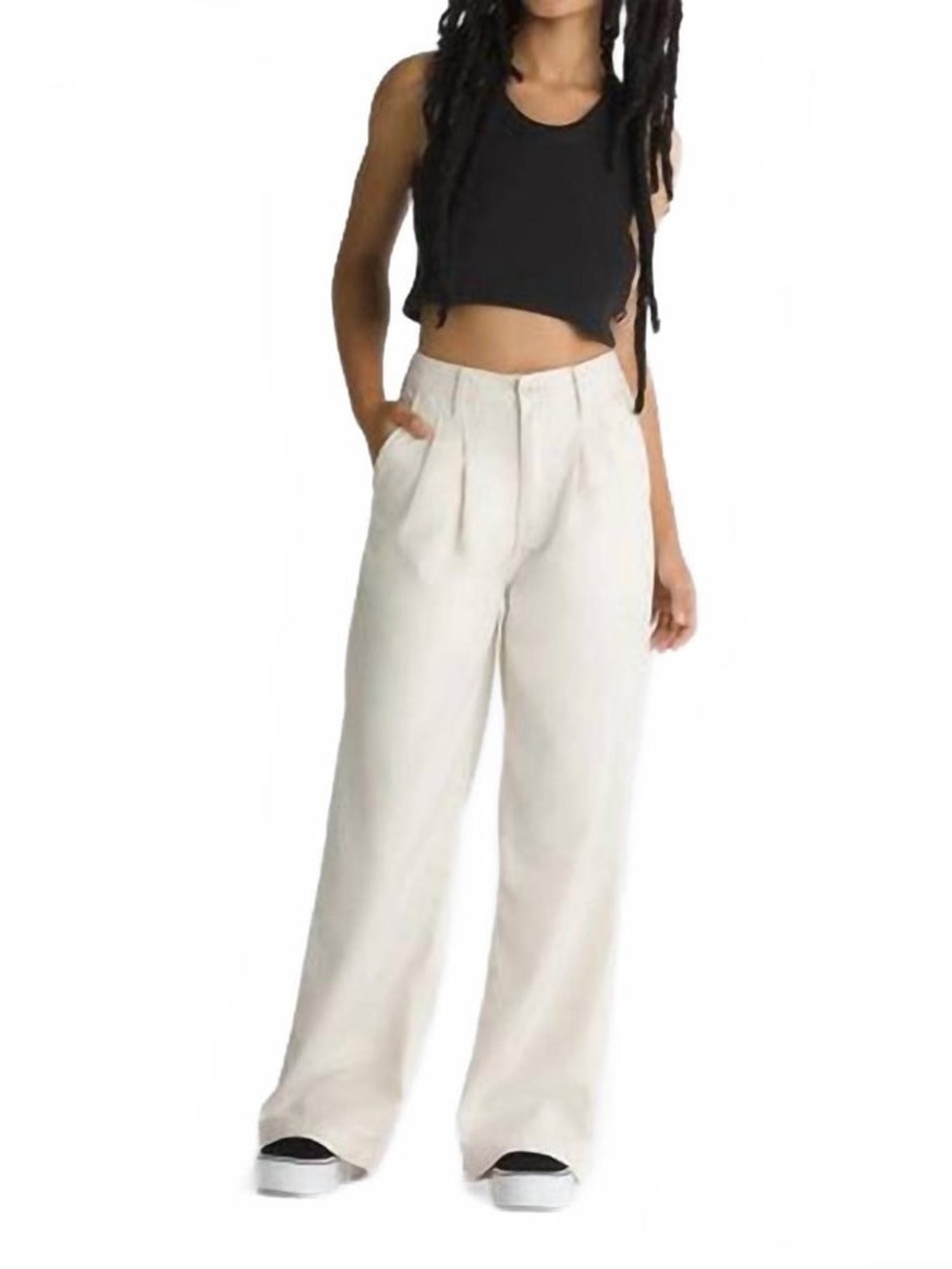 VANS  Authenticity Ensured Badge
Alder Relaxed Pleated Pants In Turtledove | 27